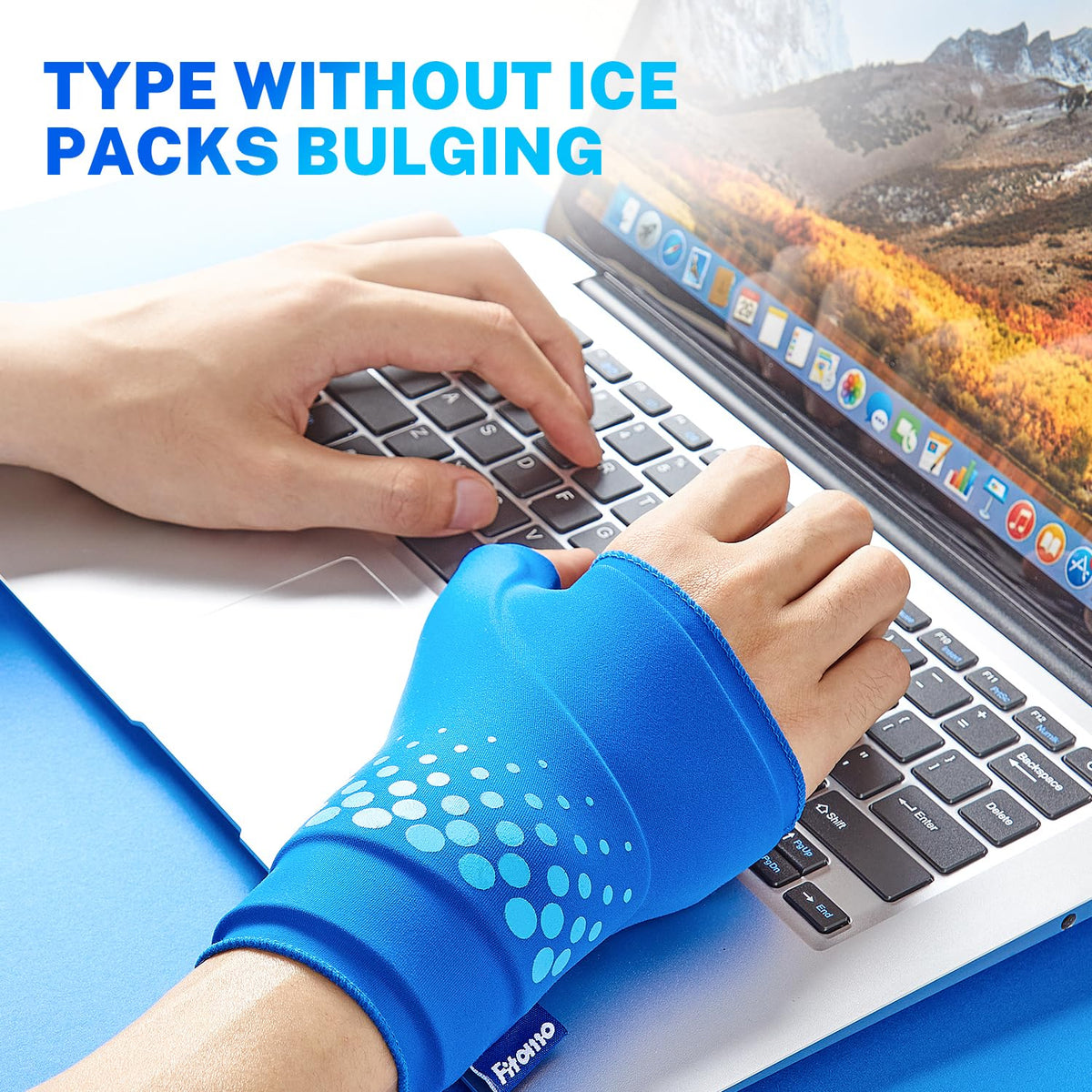 Thumb & Wrist Ice Pack Wrap, Long-Lasting Cold Compression for Pain Relief