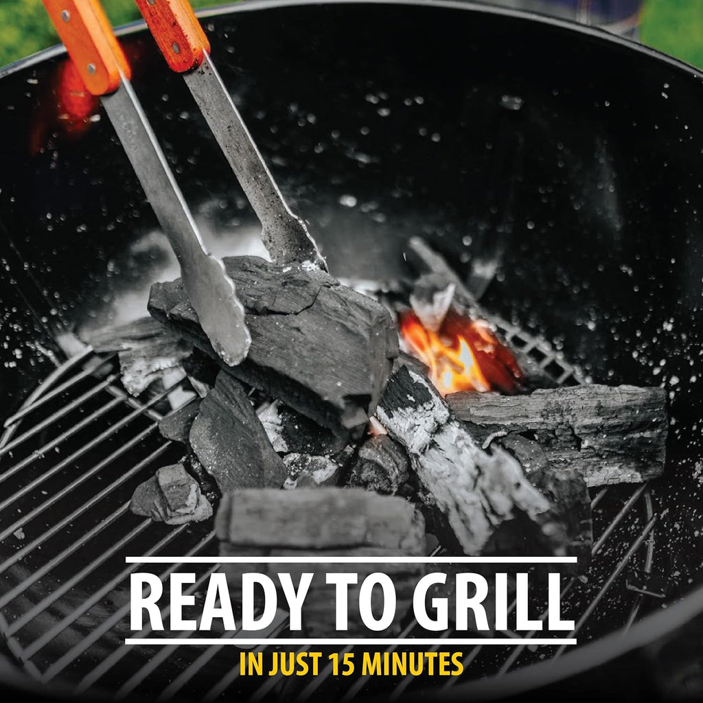 Brazilian Blend Hardwood Lump Charcoal, Natural, Large Sized Lump Charcoal for Grilling and Smoking, Restaurant