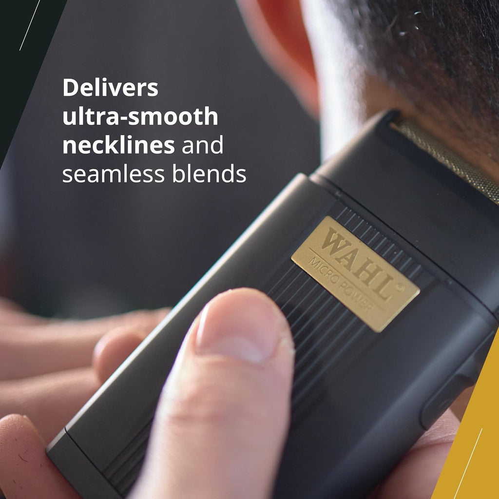 Micro Power Cordless Finishing Foil Shaver, Model 3027017 | "Cuts to 0.05 mm for Ultra-Close Fades & Neckline