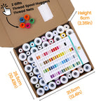 72 Spools 40WT 100% Frosted Matt Embroidery Machine Thread