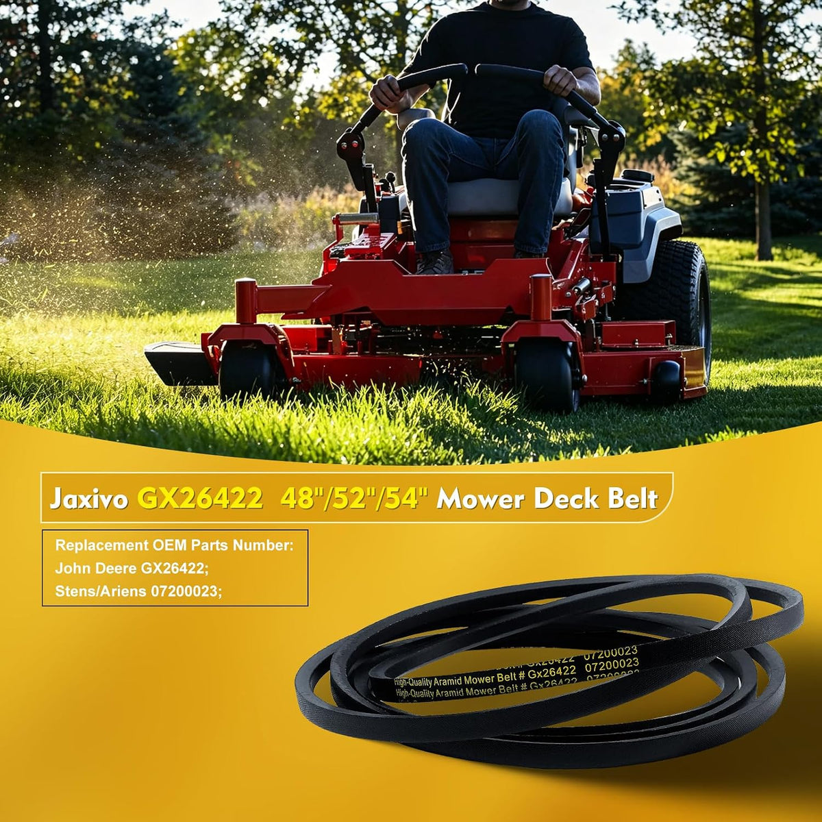 GX26422 Mower Belt Deck Belt 1/2" x 145.65"