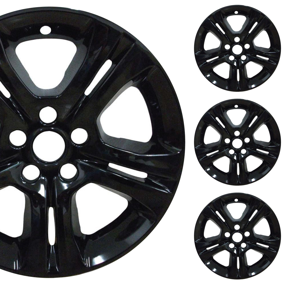 17" Gloss Black Car Wheel Skin Set Made for Dodge Charger