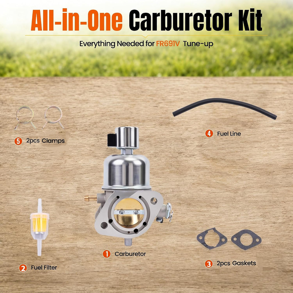 FR691V Carburetor Kit for Kawasaki FR691V FS691V Replace 15004-1063