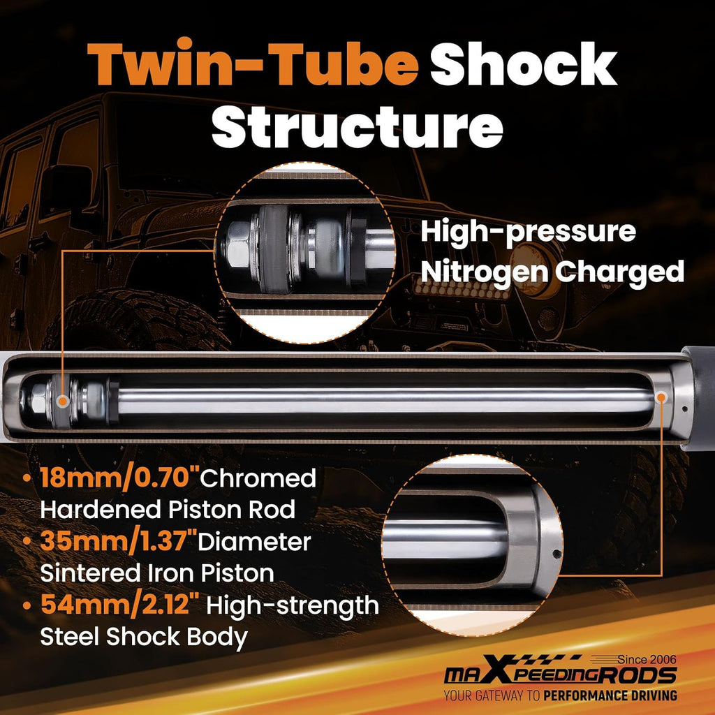 maXpeedingrods 4.5-8" Rear Shocks for Chevy Silverado/GMC Sierra 1500 07-25