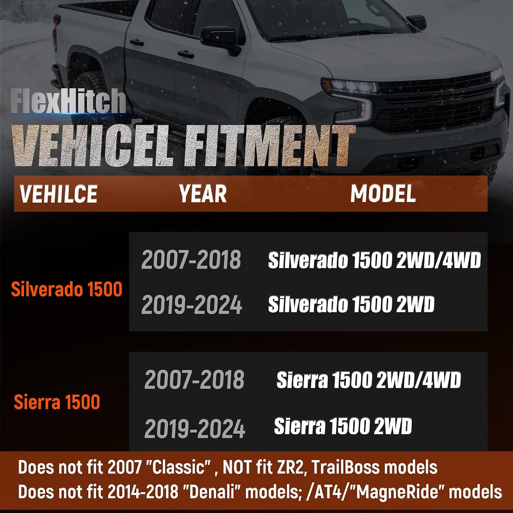 3.5" Front 3" Rear Lift kit for 2007-2018 Silverado 1500 Sierra 1500 2/4WD
