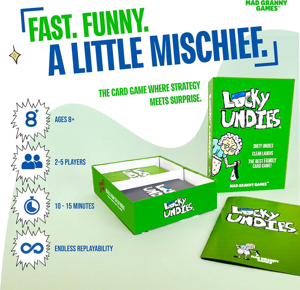 Hilarious Family Card Game for Kids, Teens & Adults | Fast-Paced Party Game for 2–5 Players, Ages 8+ | Quick 10–15