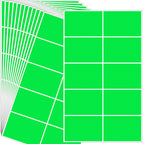Fluorescent Green Label Stickers,3"x2" Sticker Labels,240 Pack Moving Label