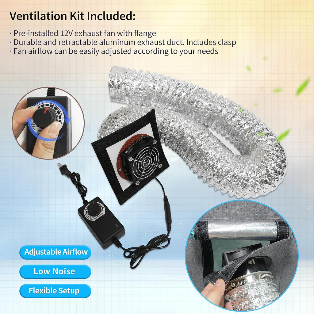 Resin 3D Printer Enclosure with Ventilation, 3D Printer Vented Enclosure Tent Cover Eliminate Odors Dustproof Isolate