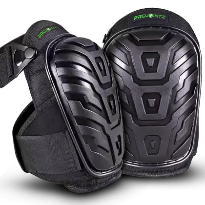 Gel Knee Pads for Work – Heavy Duty Construction Knee Pads With Foam Cushioning - Adjustable, Comfortable Fit For