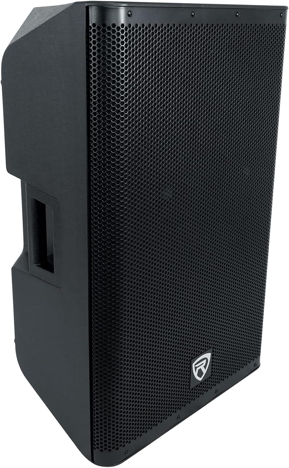 DX15 2000W 15” Powered PA Speaker, 2-Channel Mixer, XLR & 1/4” Inputs, Dual-Angle Pole Mount, Stage Monitor Angle