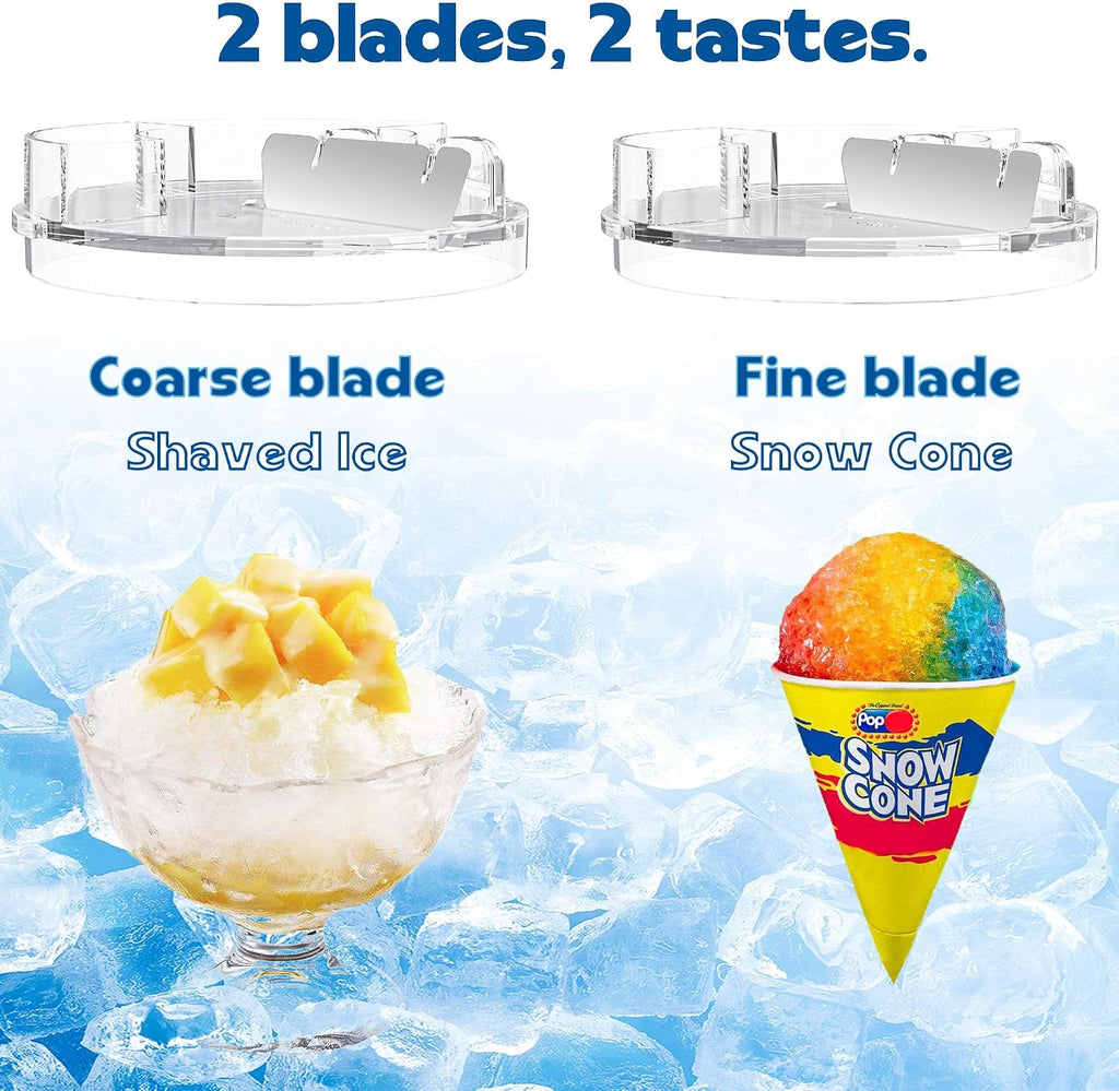Shaved Ice Attachment for KitchenAid Stand Mixer, Snow Cone Maker for KitchenAid with 8 Ice Molds, Stainless Steel