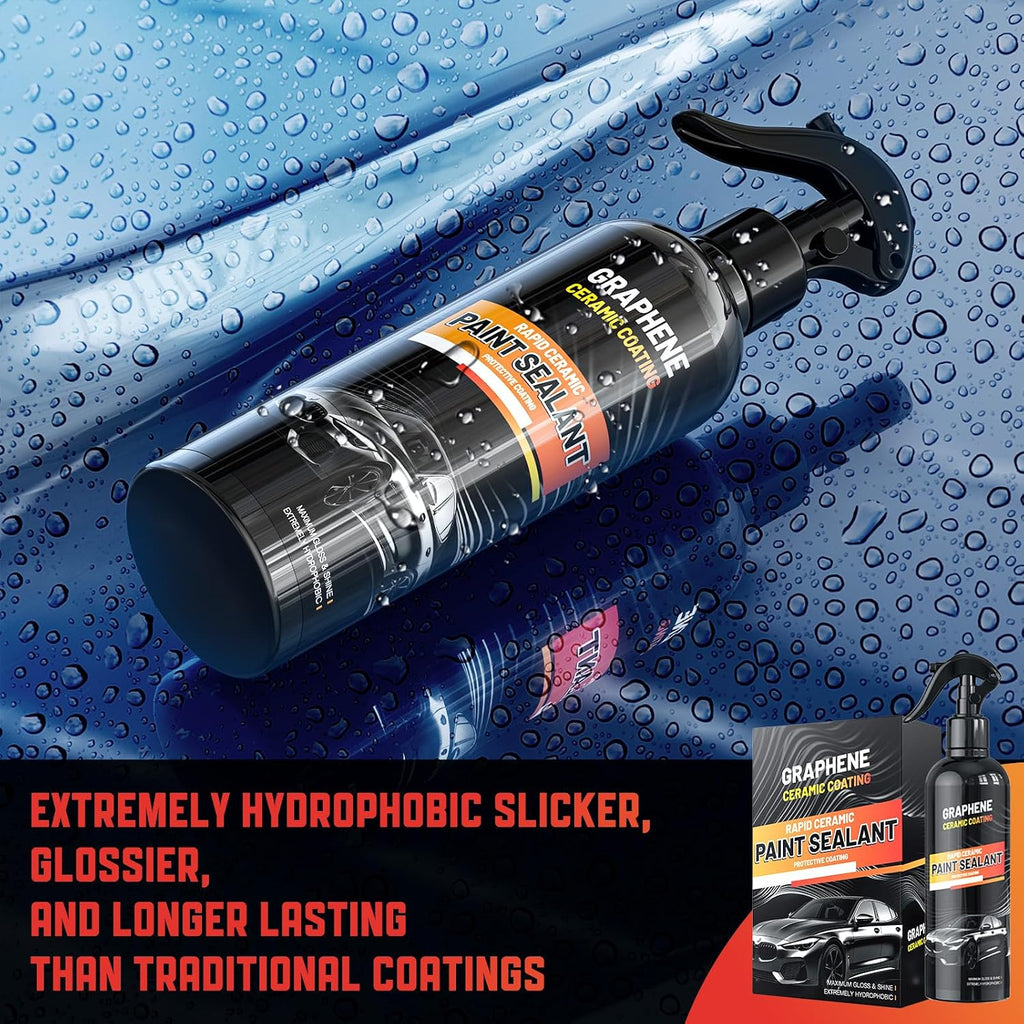 Graphene Ceramic Coating for Cars (17oz) - 12H Ceramic Spray Coating - 24+ Months of Long Lasting Protection - Ultra
