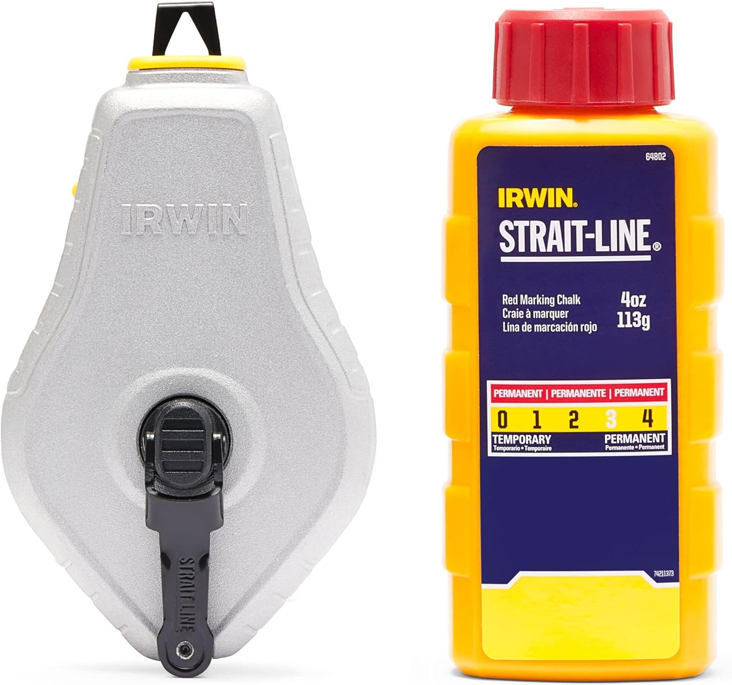 Tools STRAIT-LINE Chalk Line, Classic Reel, Red, 100 ft (IWHT48441RC)