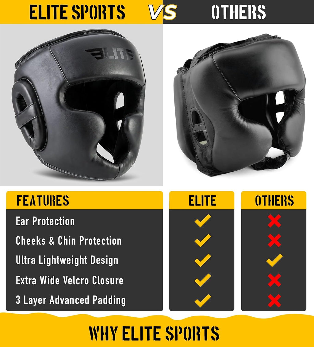 Boxing Headgear Men, Boxing Head Guard Sparring Gear, MMA Headgear Kickboxing Muay Thai Training Helmet, Protective