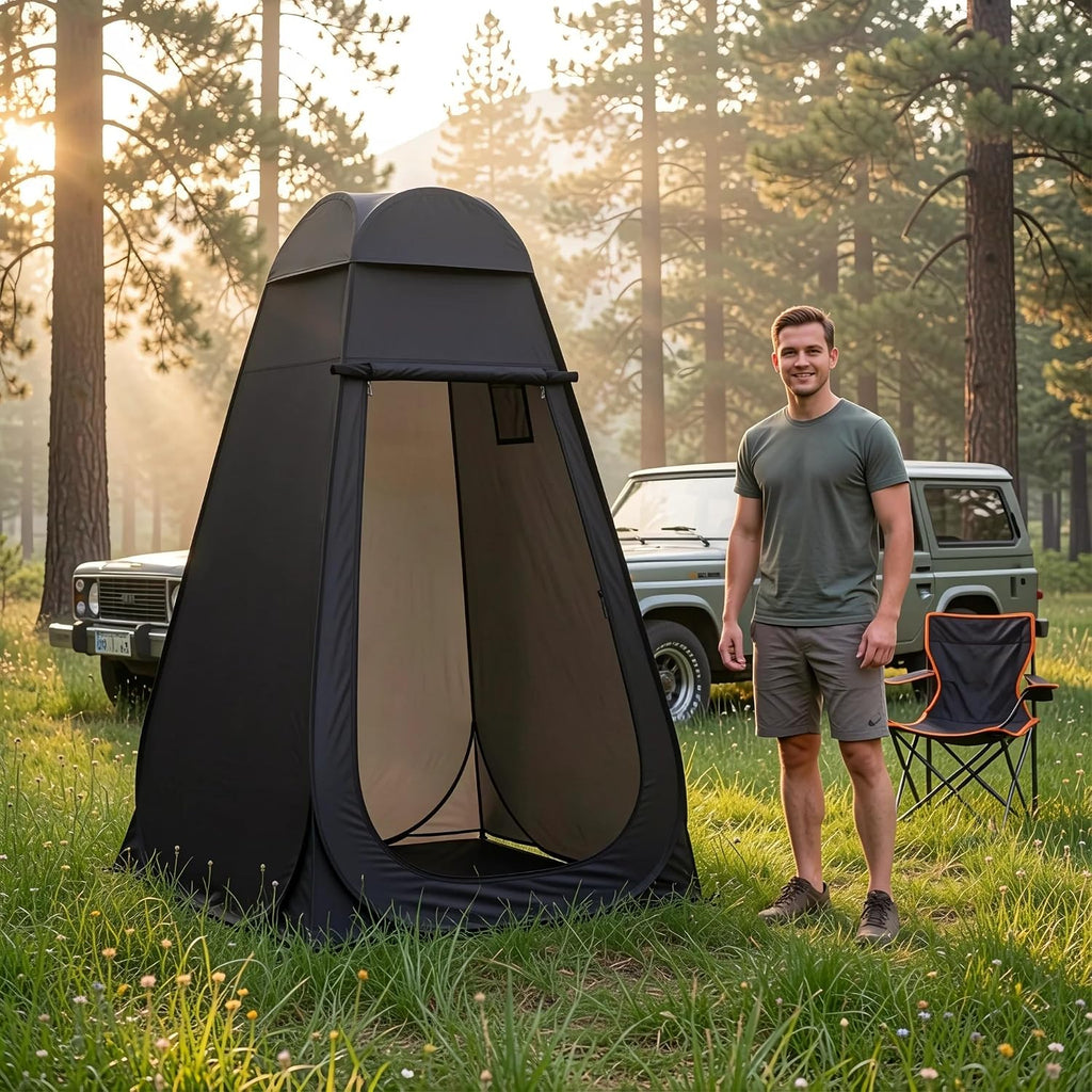 Pop-Up Privacy Tent Shower Tent Camping Portable Toilet Outdoor Camp Bathroom Changing Dressing Room Instant Privacy