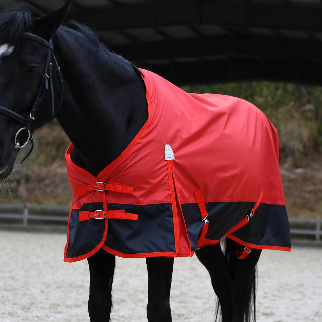 420D Ripstop Lightweight Horse Turnout Sheet, No Fill, Water-Resistant & Breathable Horse Blanket for Spring and Mild