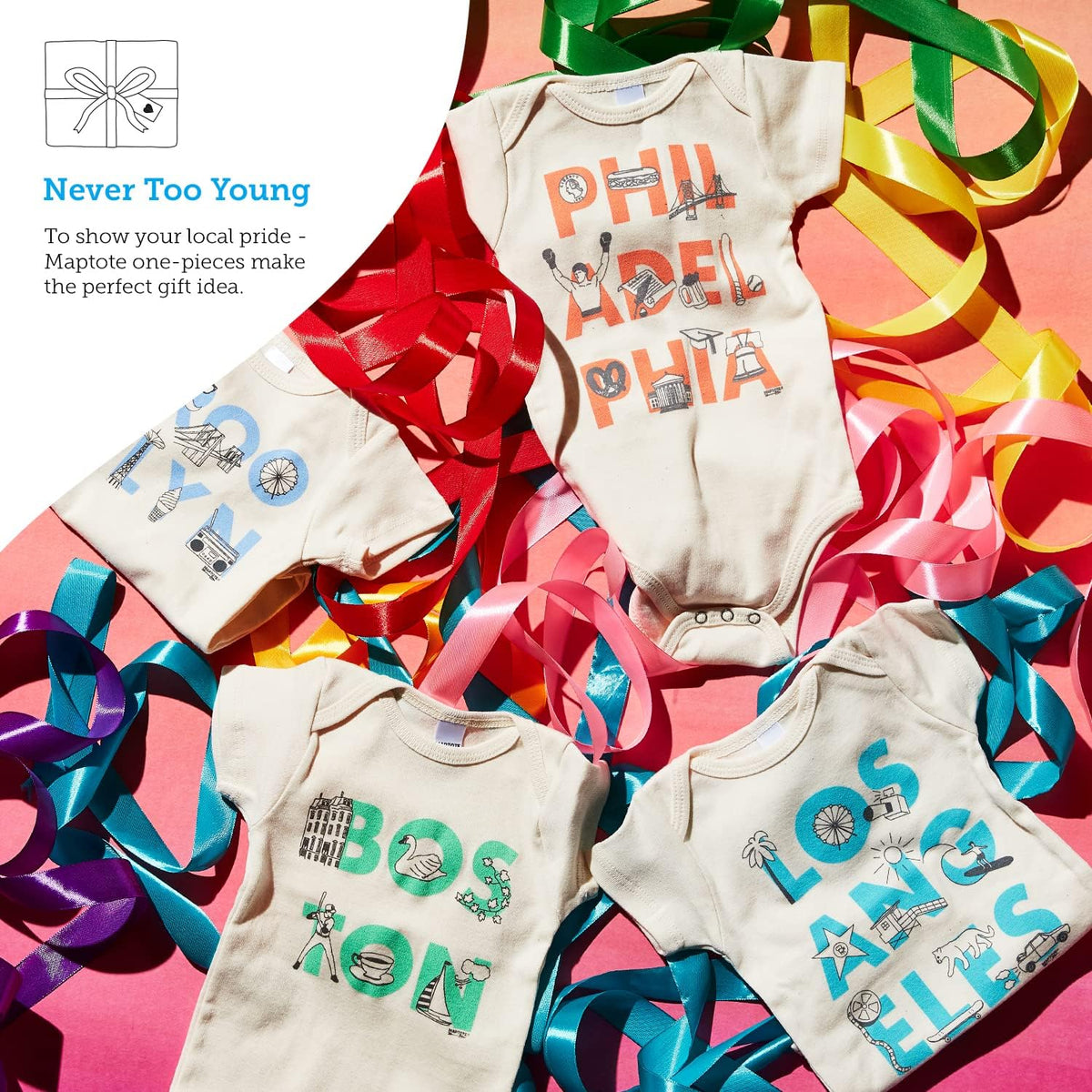 Organic Cotton Baby Bodysuit - Font Style