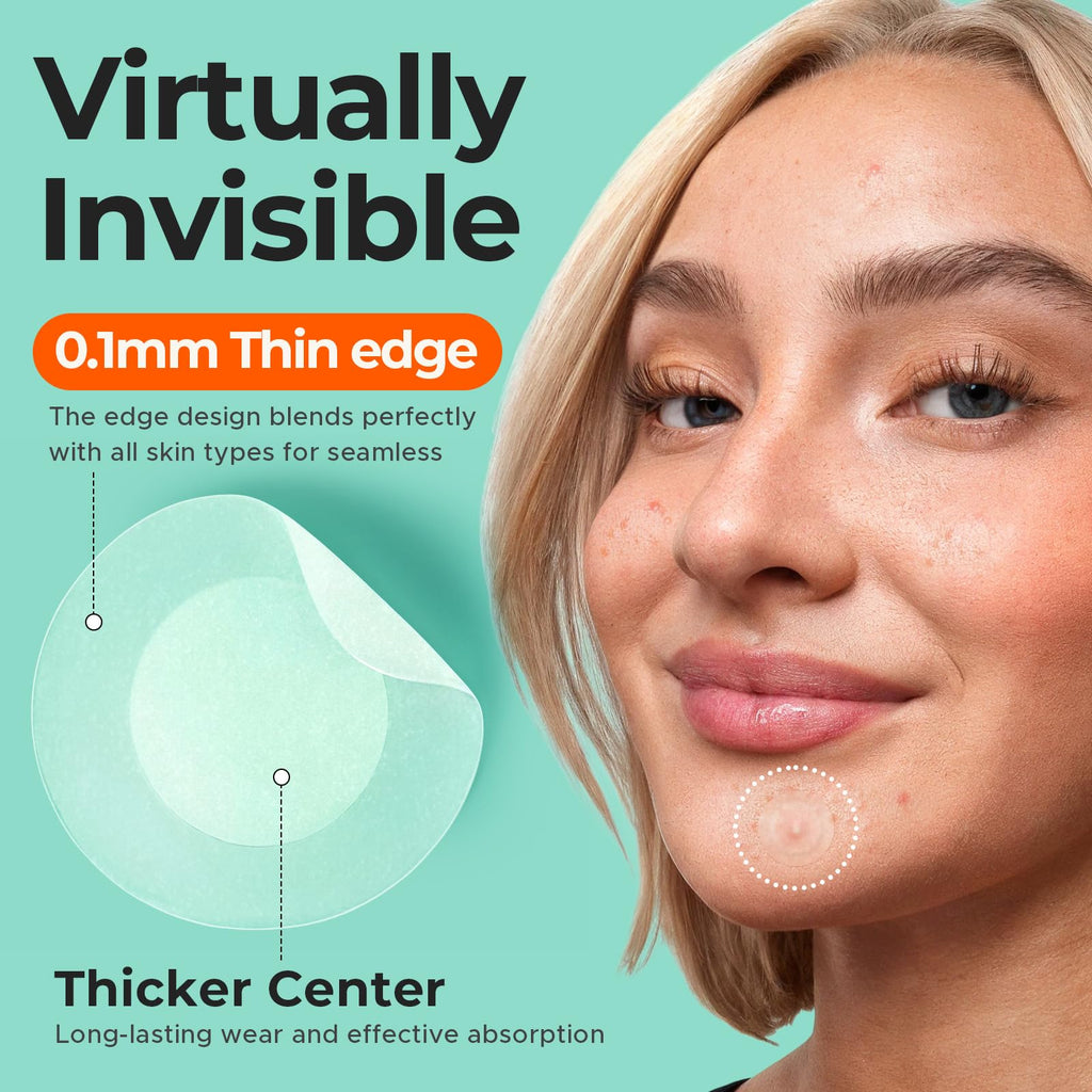 Ultra-Thin Invisible Pimple Patches for Teens & Makeup 168 Pcs