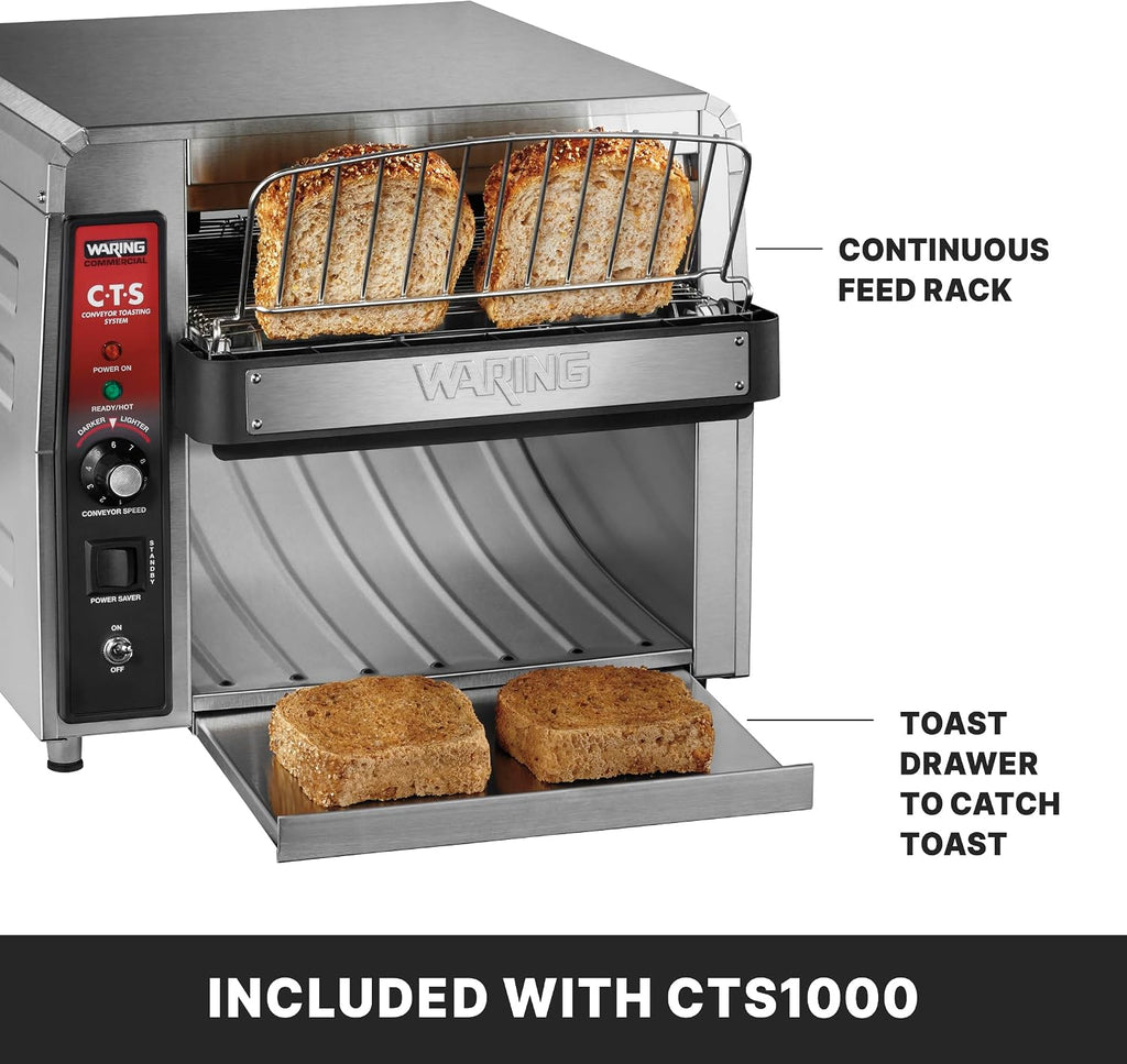 Heavy-Duty Conveyor Toaster with 450 Slices per Hour