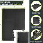 Weaved Pattern Extra Thick Exercise Puzzle Mat ¾-inch, EVA Foam Interlocking Tiles for Protective, Cushioned Flooring