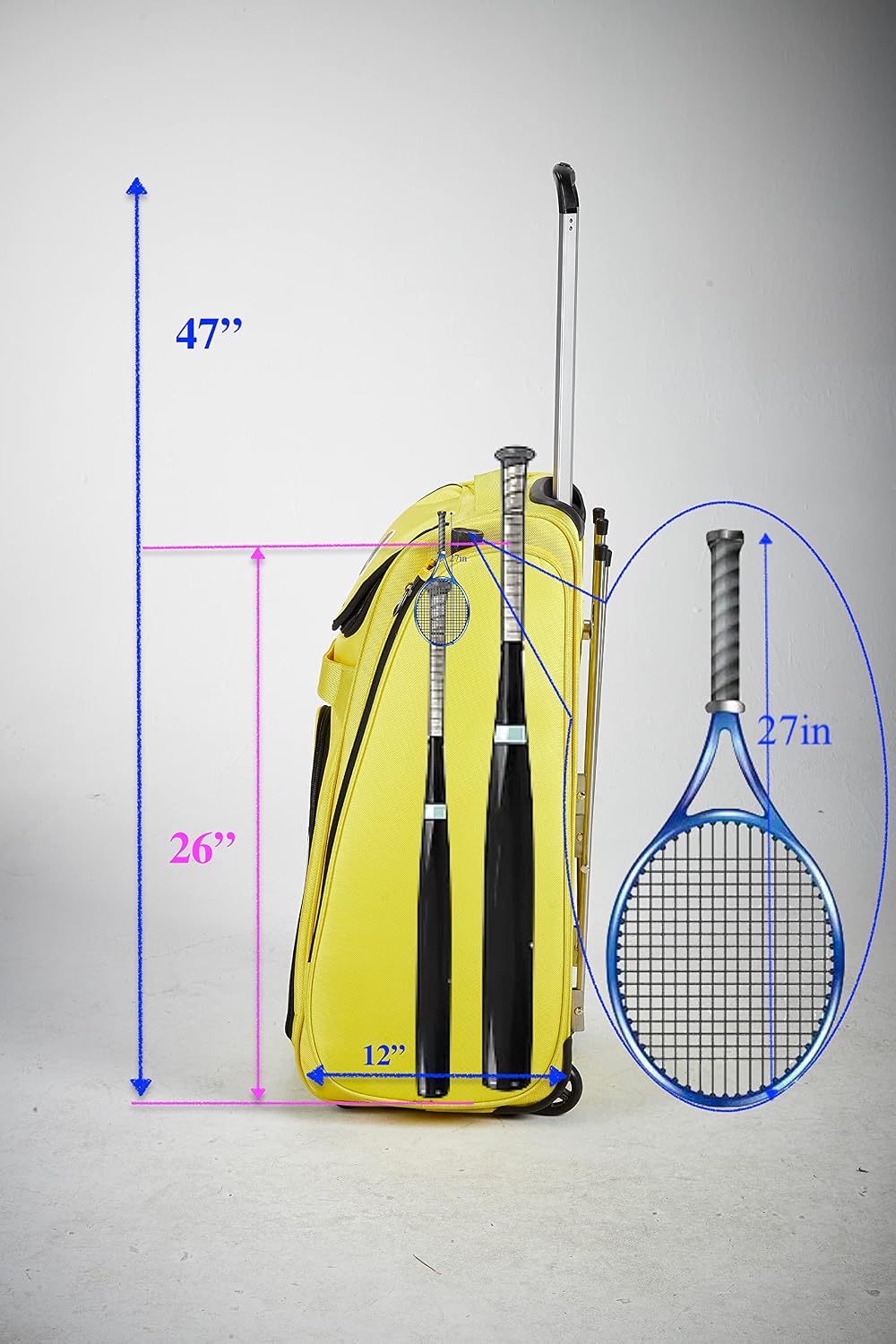 Pickleball Tennis Bag: All-in-One Pickleball Bag, Hopper, and Feeder with Wheels. Pickleball Hopper, Tennis Ball Hopper