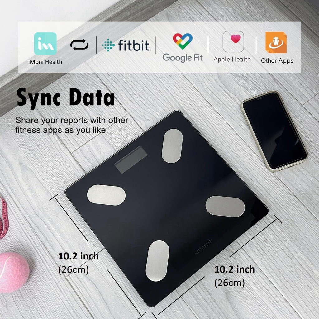 Smart Scale for Body Weight Body Composition Monitor, Bathroom Digital Weighing Scale with BMI, Body Fat, Muscle