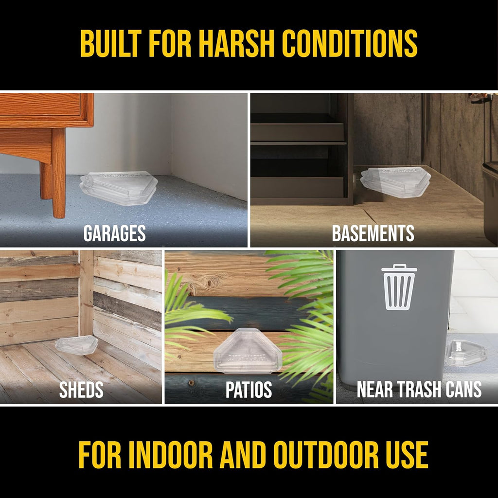 Defiant Heavy Duty Indoor & Outdoor Ant Traps (8 Pack), Bait NOT Included – Reusable Bait Stations that Hold Liquid