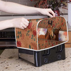 chaqlin 4 Slice Toaster Covers for Kitchen Rose Horse Pattern Toaster Bags Personalized Design Appliance Accessories