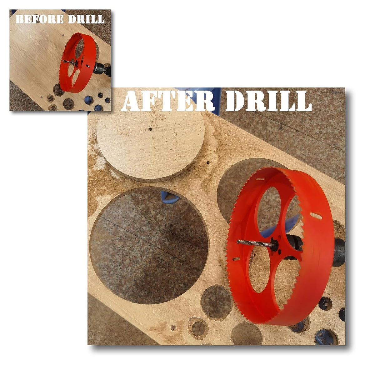 7-1/2 inch Hole Saw for Wood, Metal, Plastic & Drywall, with Arbor