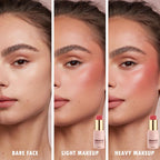 Hot Red Monochromatic Cream Blush Stick for Cheek, Eyeshadow, Lip, 0.28oz