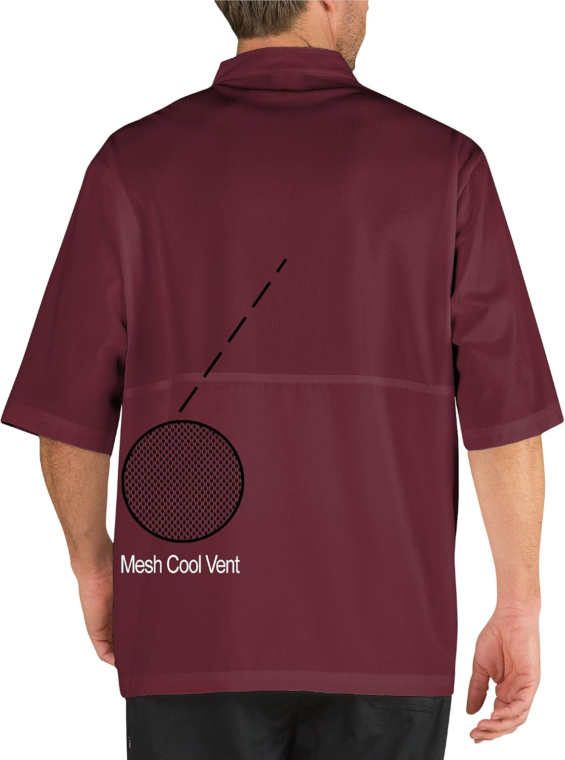 Men's Cool Breeze Back Vent Chef Coat