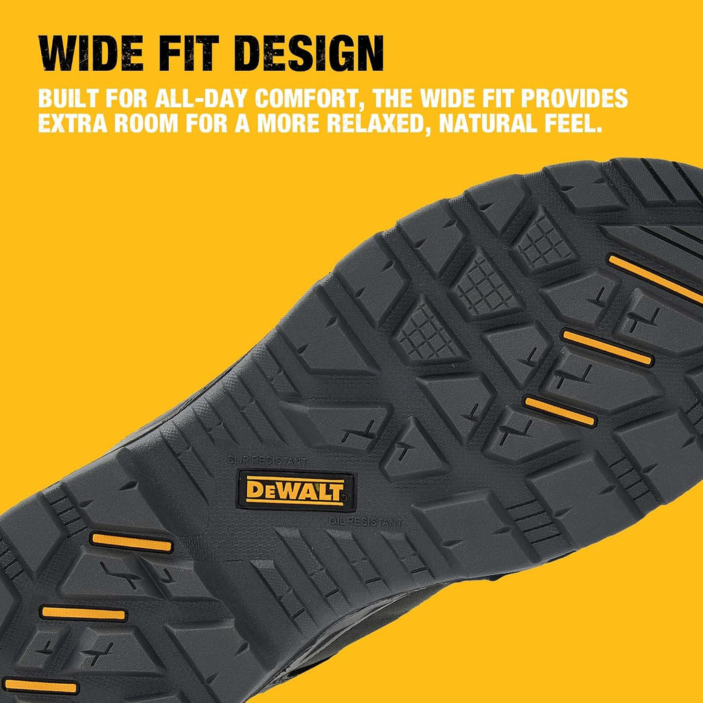DEWALT Richardson Men's BOA Fit System, Nubuck Leather, Water Resistant, Wide Fit, Steel Toe, Safety Work Boot