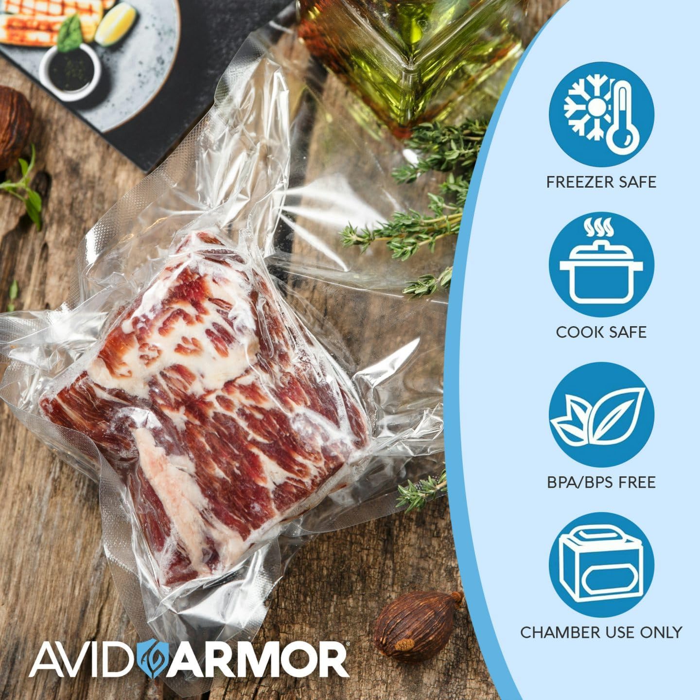 Chamber Vacuum Sealer Bags – 6x10" & 8x12" – 280 Pack – Heavy Duty Commercial Grade, BPA-Free Pouches for Sous Vide