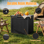 Outdoor Storage Box,42 Gallon Waterproof Resin Patio Deck Box