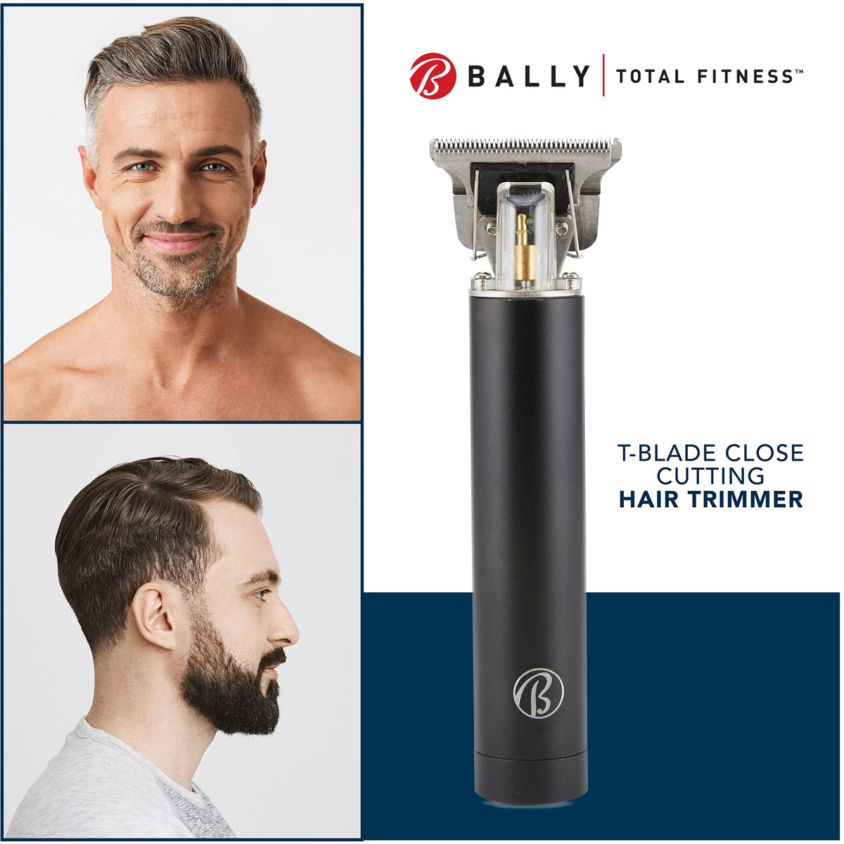 Cordless T-Blade Hair and Beard Trimmer with Guide Combs