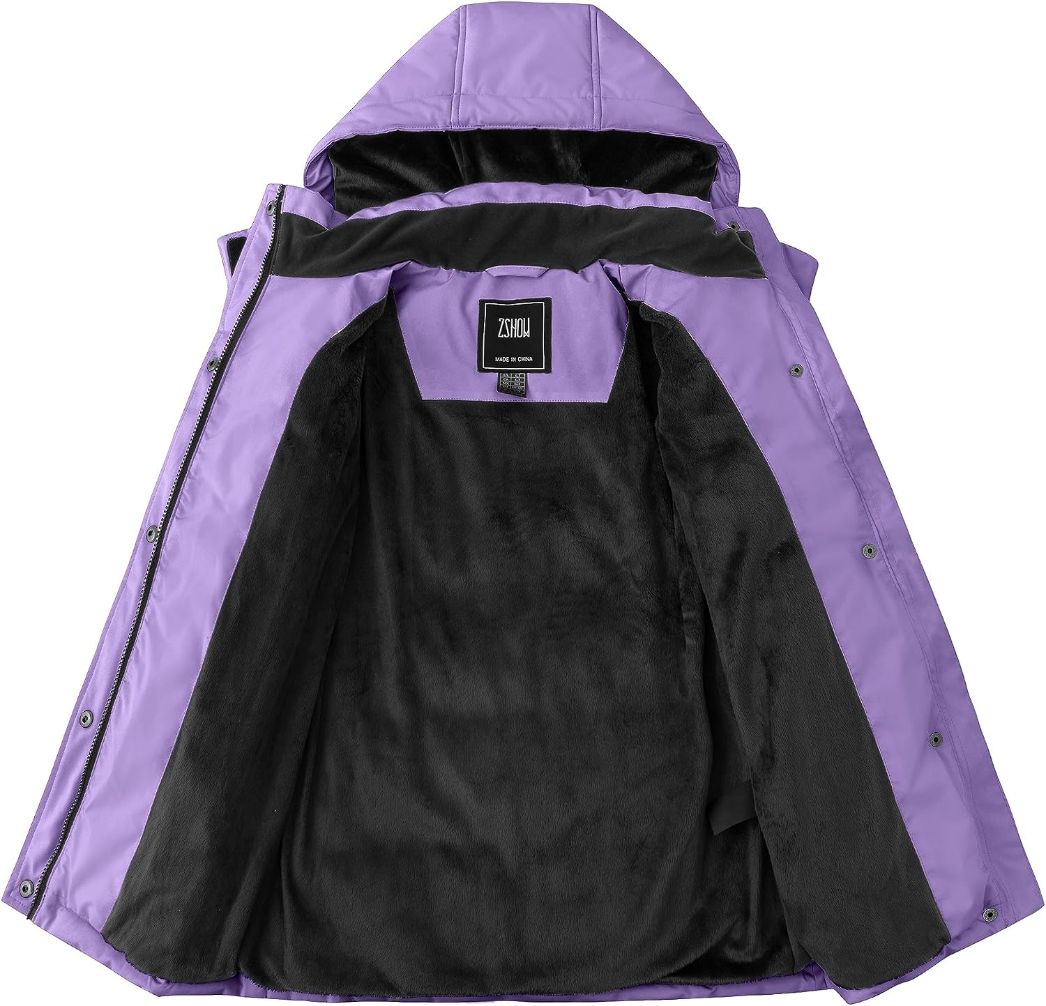 Girl's Long Winter Coat Hooded Puffer Jacket Waterproof Warm Parka | Windproof Removable Hood, Fleece Lined, 5000mm