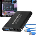 Video Capture Card for Streaming, 4K HDMI Capture Card with 1080P 60FPS Recording, USB 3.0 Game Capture Device, Mic &