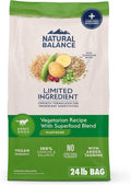 Limited Ingredient Dog Food, Vegetarian, 24 lb