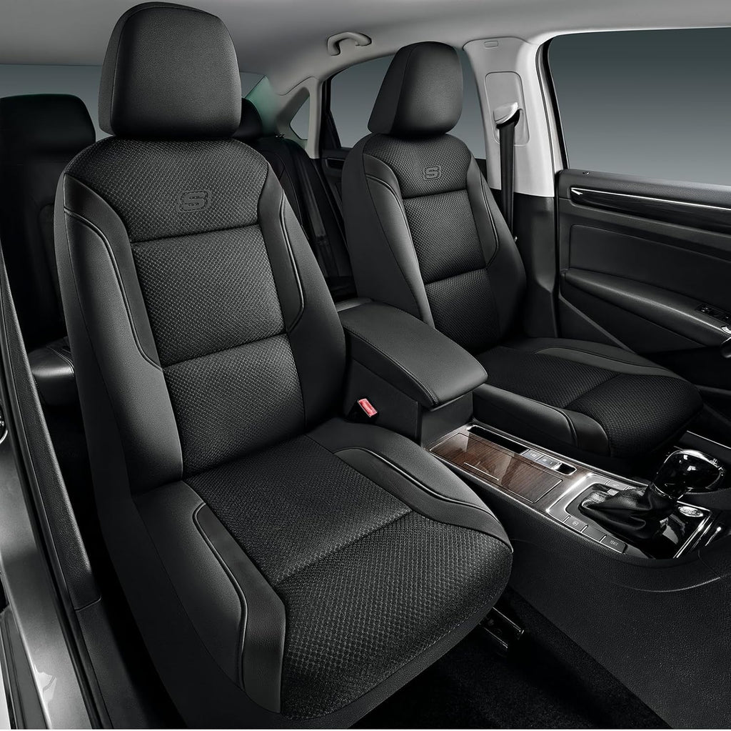 Memory Foam Seat Covers, Air Cool Mesh Thick Car Seat Covers, Car Seat Covers Front Seats Airbag Compatible
