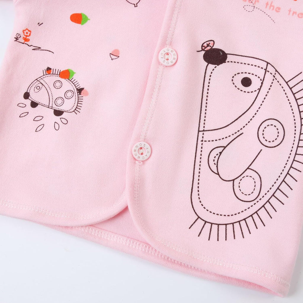 Unisex Baby Clothes 5 Piece Layette Sets Cotton Newborn Clothes Gift Set For 0-3 Months