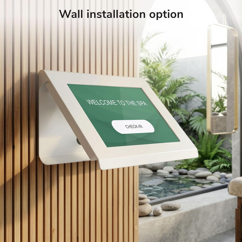iPad & Tablet Kiosk Stand, Anti-Theft Secure Enclosure for 10.2"–11" iPad & Samsung Tablets, Countertop or Wall