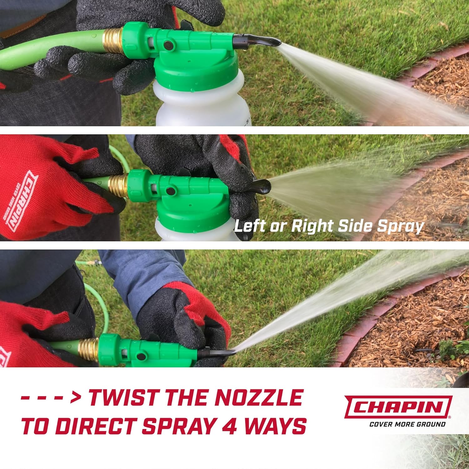 Chapin G390 Hose End Sprayer for Water Soluble Materials, 20 Gallon, 32 Ounce Tank, Finger Control and Backflow