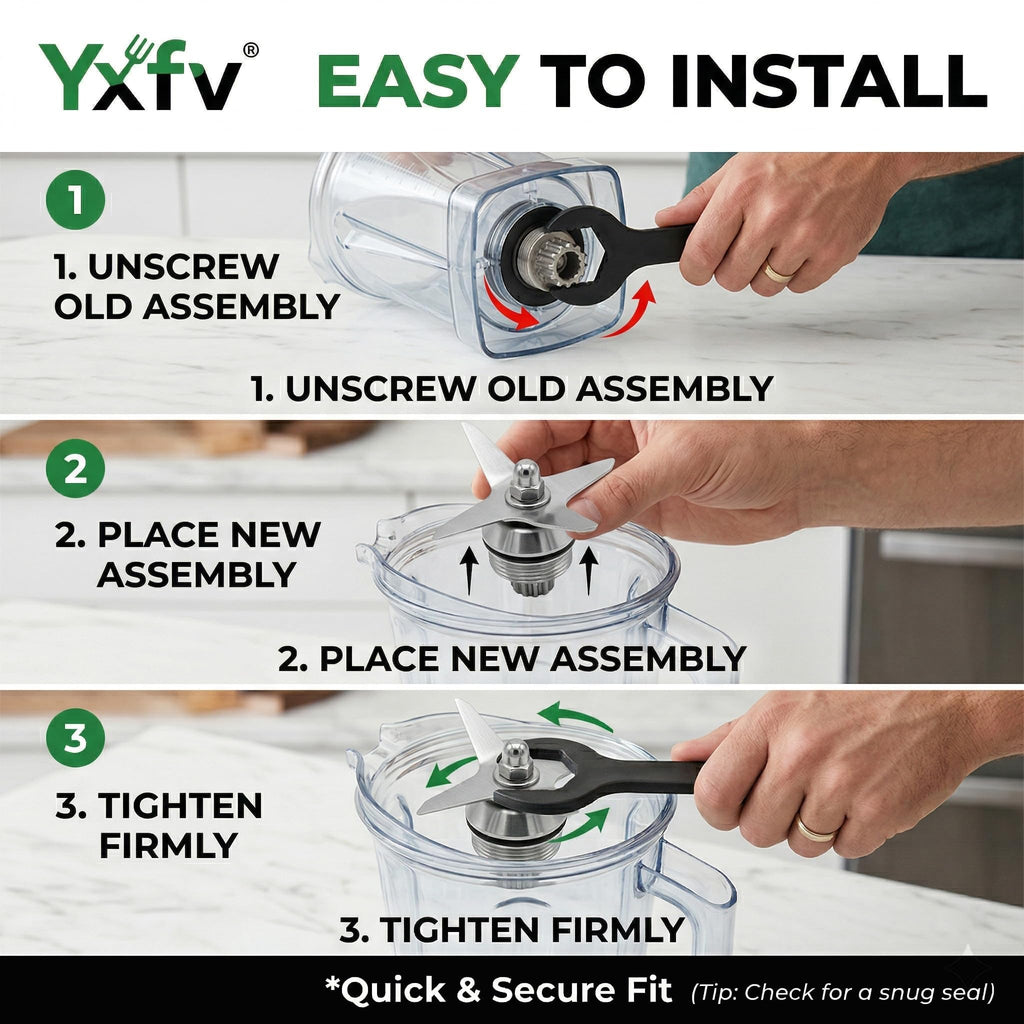YXFV Wet Blade Assembly, Stainless for 32-64oz Containers