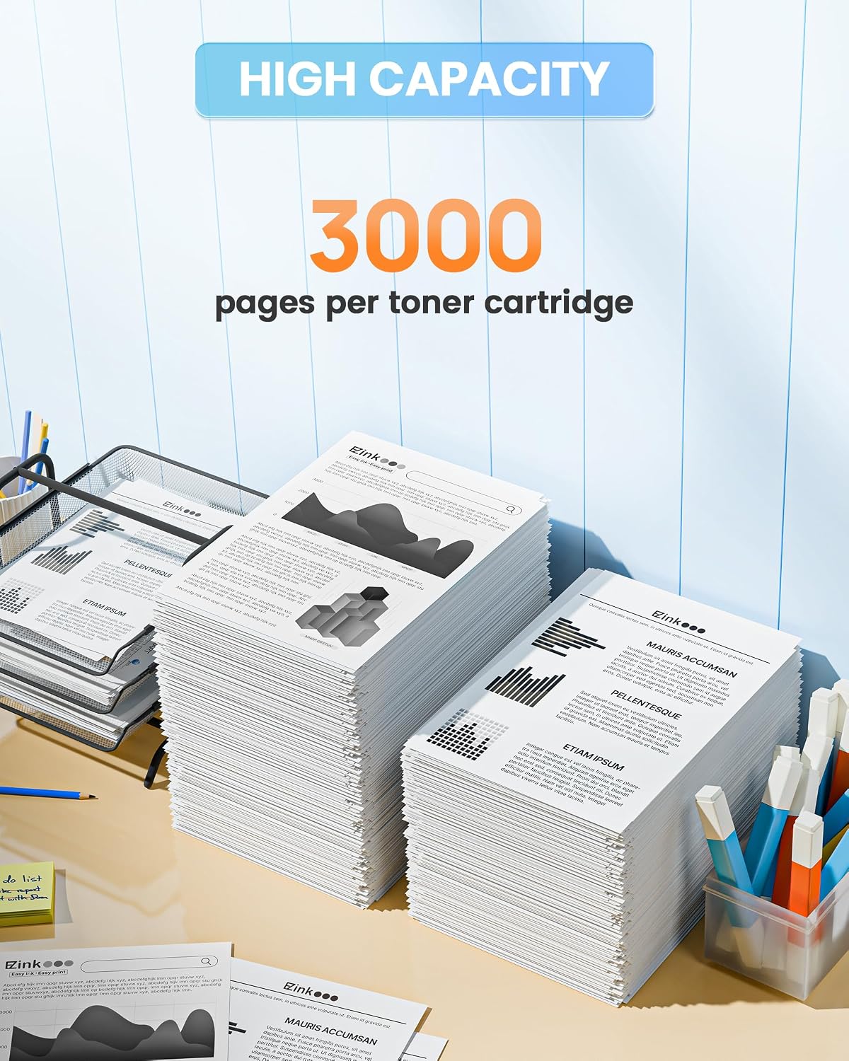58A Toner Cartridge CF258A 58X for HP Printer M428fdw (2 Black, with Chip) | Compatible for HP 58A Toner Cartridge