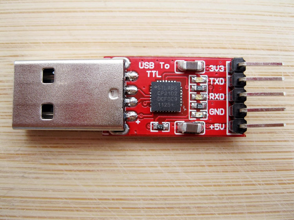 WWZMDiB Mini USB 2.0 to TTL Converter Serial Adapter 3.3V 5V Compatible with CP2102 Chip UART Programming
