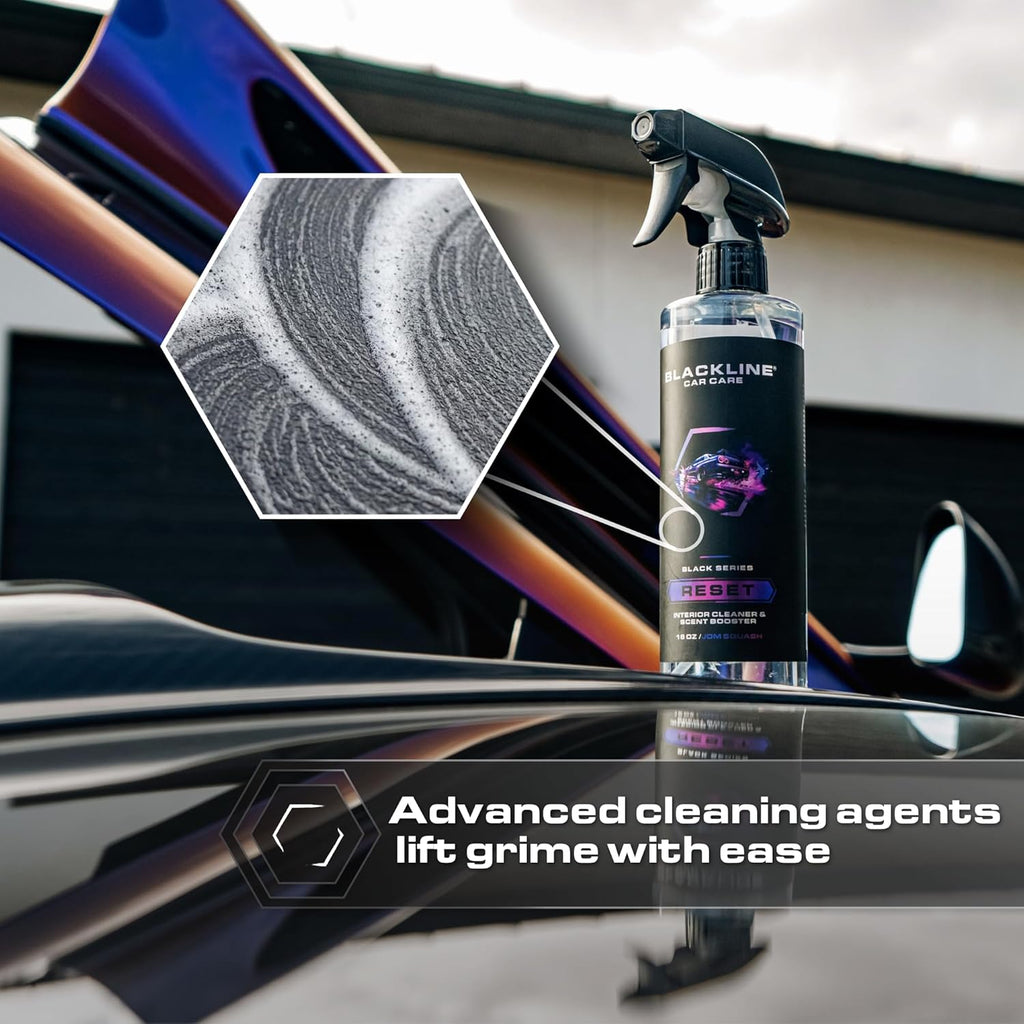 Luxury Scented Leather Interior Car Cleaner Reset Deep Cleans & Deodorizes All Surfaces, pH-Neutral High-Foam