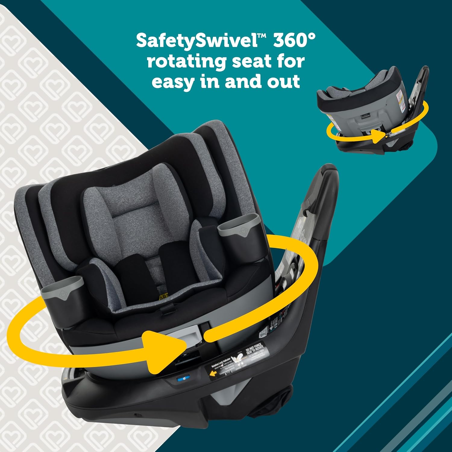 Turn and Go 360 DLX 360 Car Seat, Rotating All-in-One Convertible Car Seat, Stonington