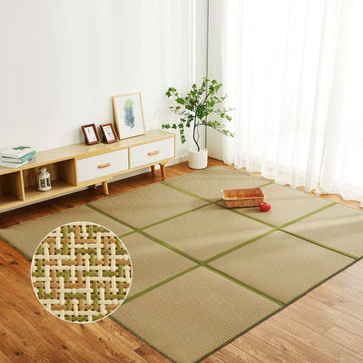 71'' x 71'' Japanese Tatami Mat Igusa Tatami Mattress 0.47'' Thick | Japanese Floor Mattress Rattan Non-Slip