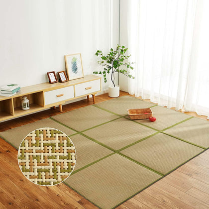 71'' x 71'' Japanese Tatami Mat Igusa Tatami Mattress 0.47'' Thick | Japanese Floor Mattress Rattan Non-Slip