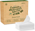Laundry Detergent Sheets Fresh Scent 160 Count Fast Dissolve